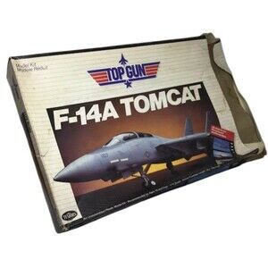 Top Gun F-14A Tomcat Airplane Plastic Model Kit Testors 1987 1:72 Navy 273